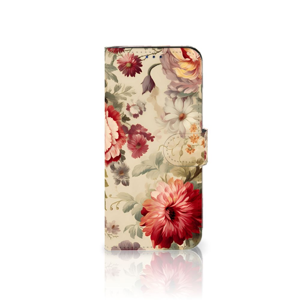 Samsung Galaxy A30 hoesje voor Samsung Galaxy A30 Bloemen bloemen design voorkant
