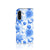 Samsung Galaxy A36 Hoesje voor Samsung Galaxy A36 Flowers Blue vooraanzicht