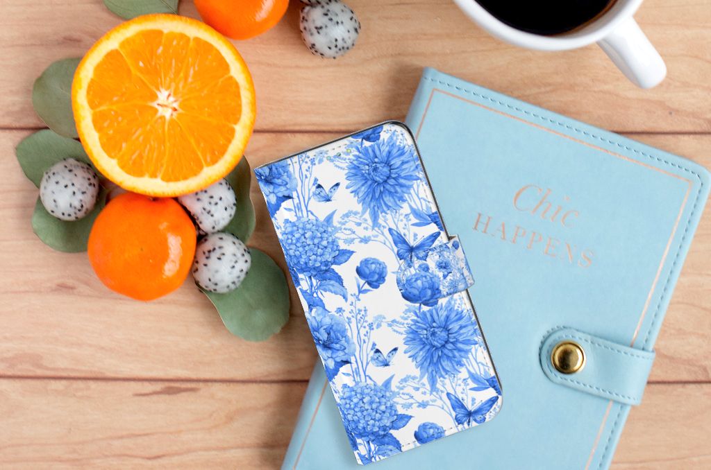 Hoesje voor Samsung Galaxy A52 Flowers Blue