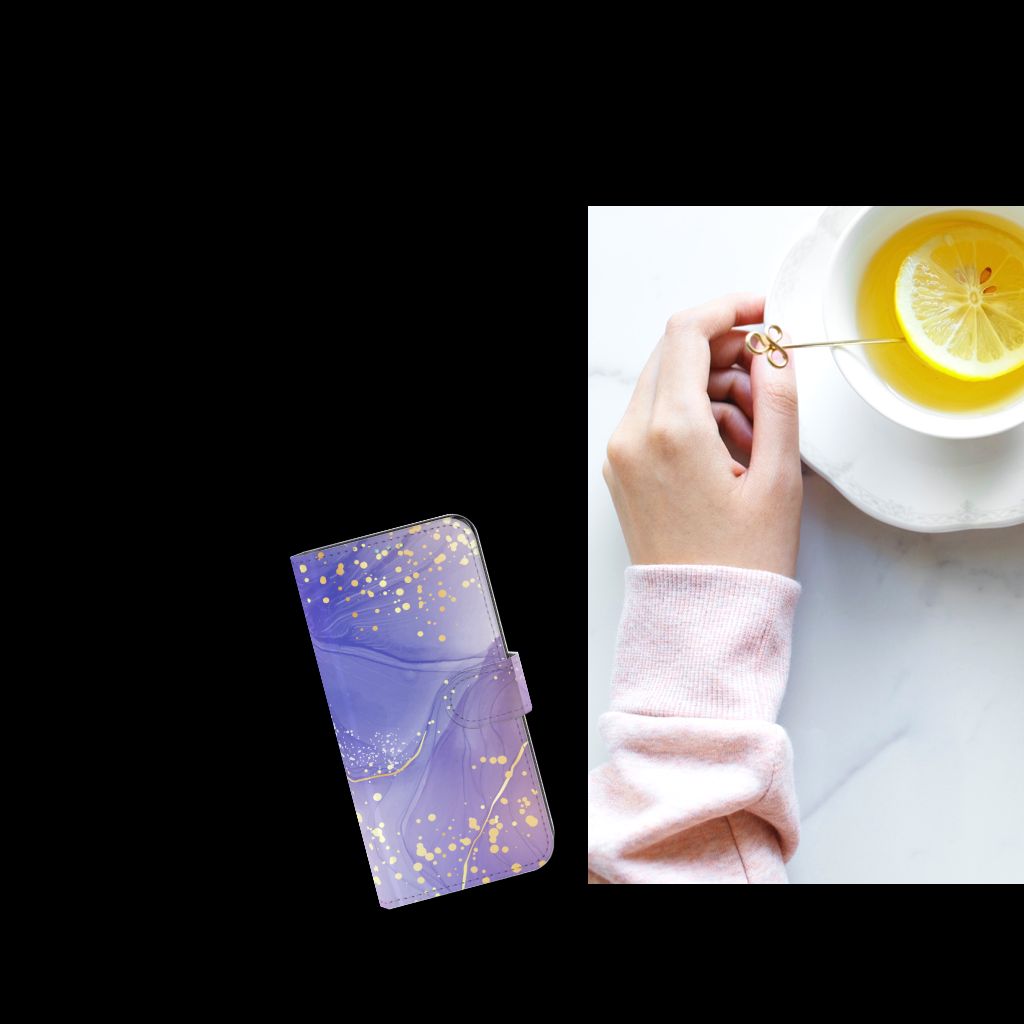 Hoesje voor Samsung Galaxy A52 Watercolor Paars