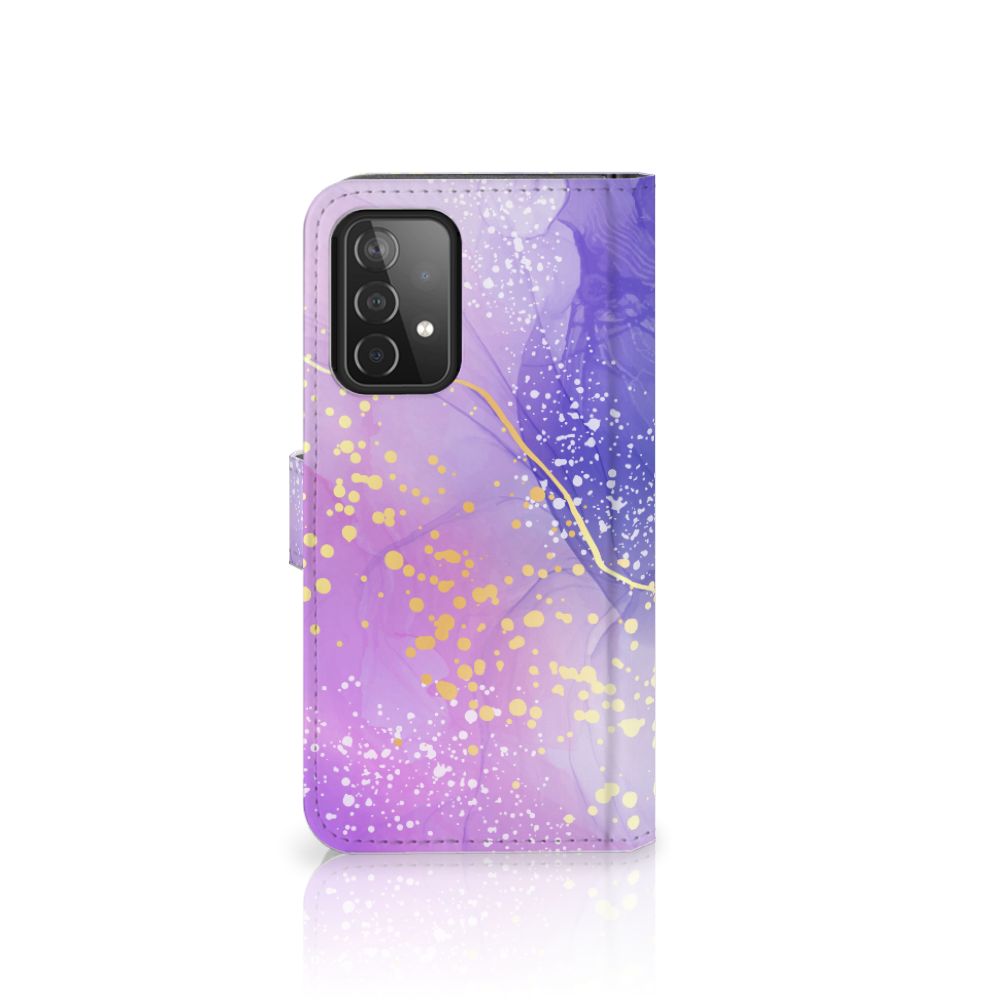 Hoesje voor Samsung Galaxy A52 Watercolor Paars
