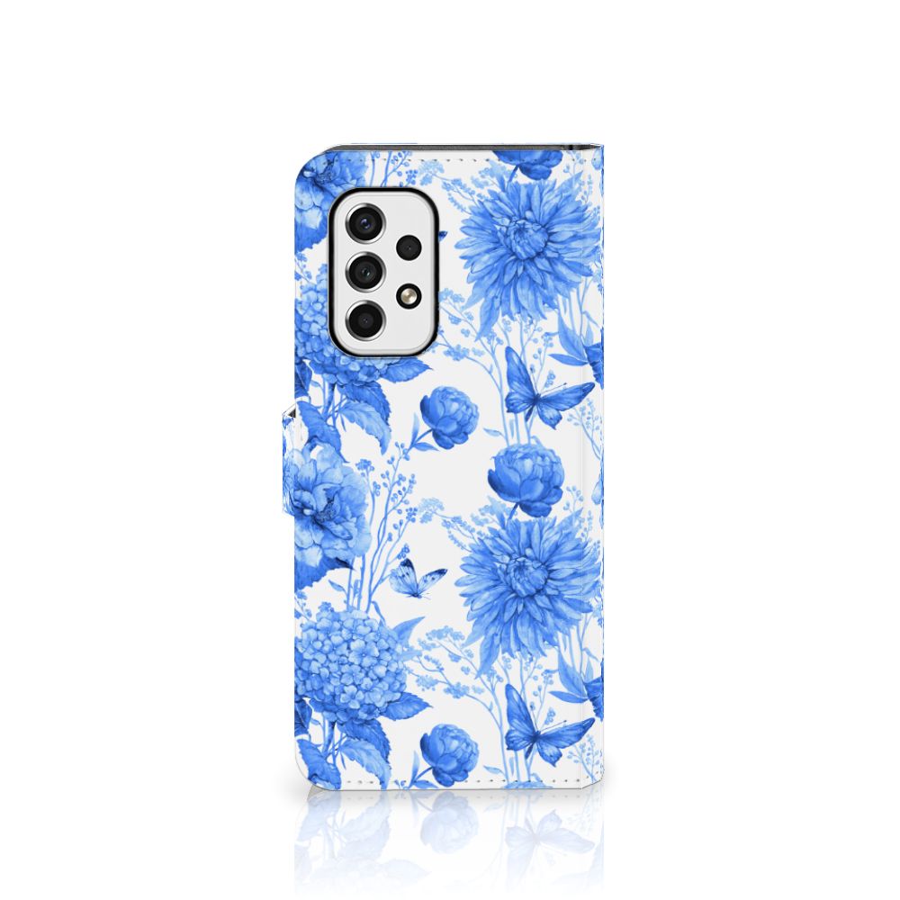 Hoesje voor Samsung Galaxy A53 Flowers Blue