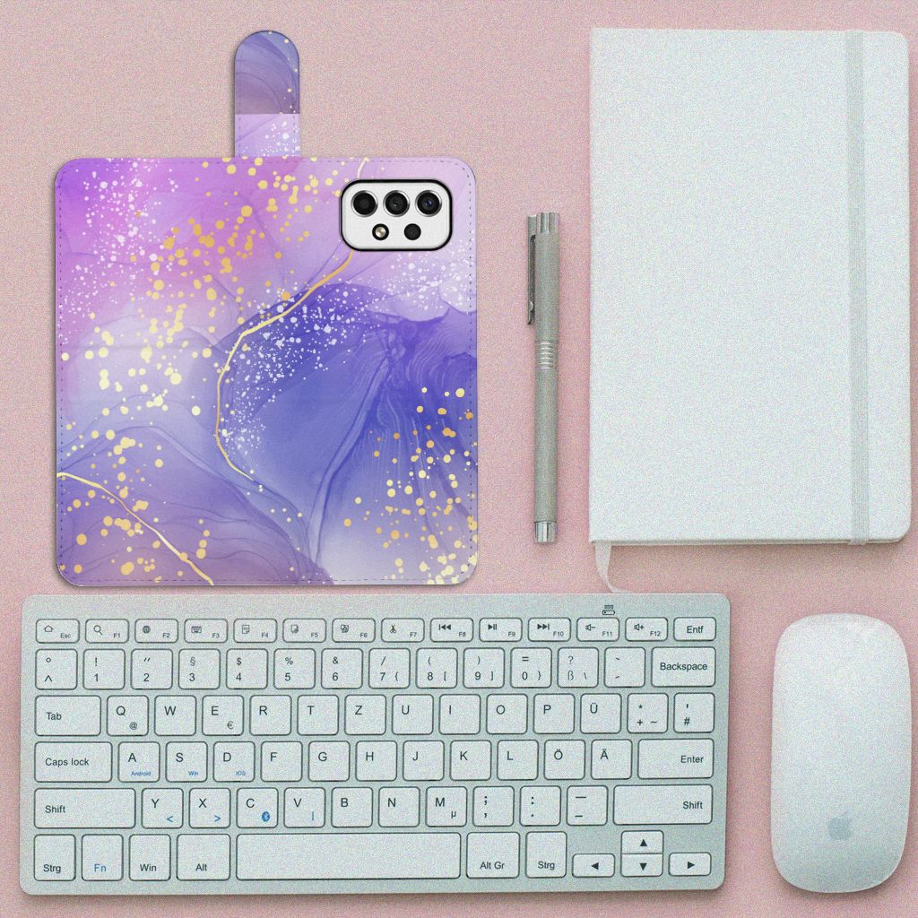 Hoesje voor Samsung Galaxy A53 Watercolor Paars