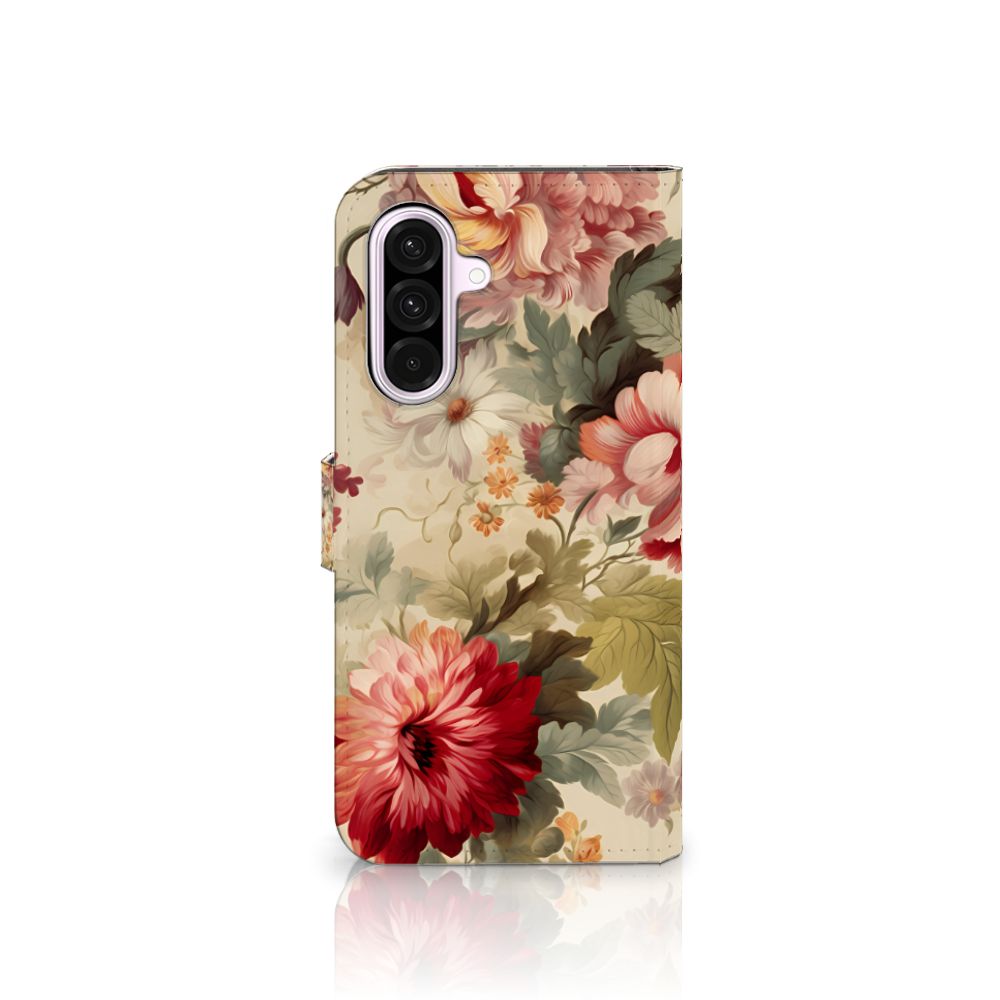 Samsung Galaxy A56 Hoesje voor Samsung Galaxy A56 Bloemen bloemen design voorkant