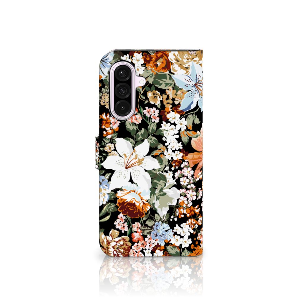 Samsung Galaxy A56 hoesje Dark Flowers aanzicht