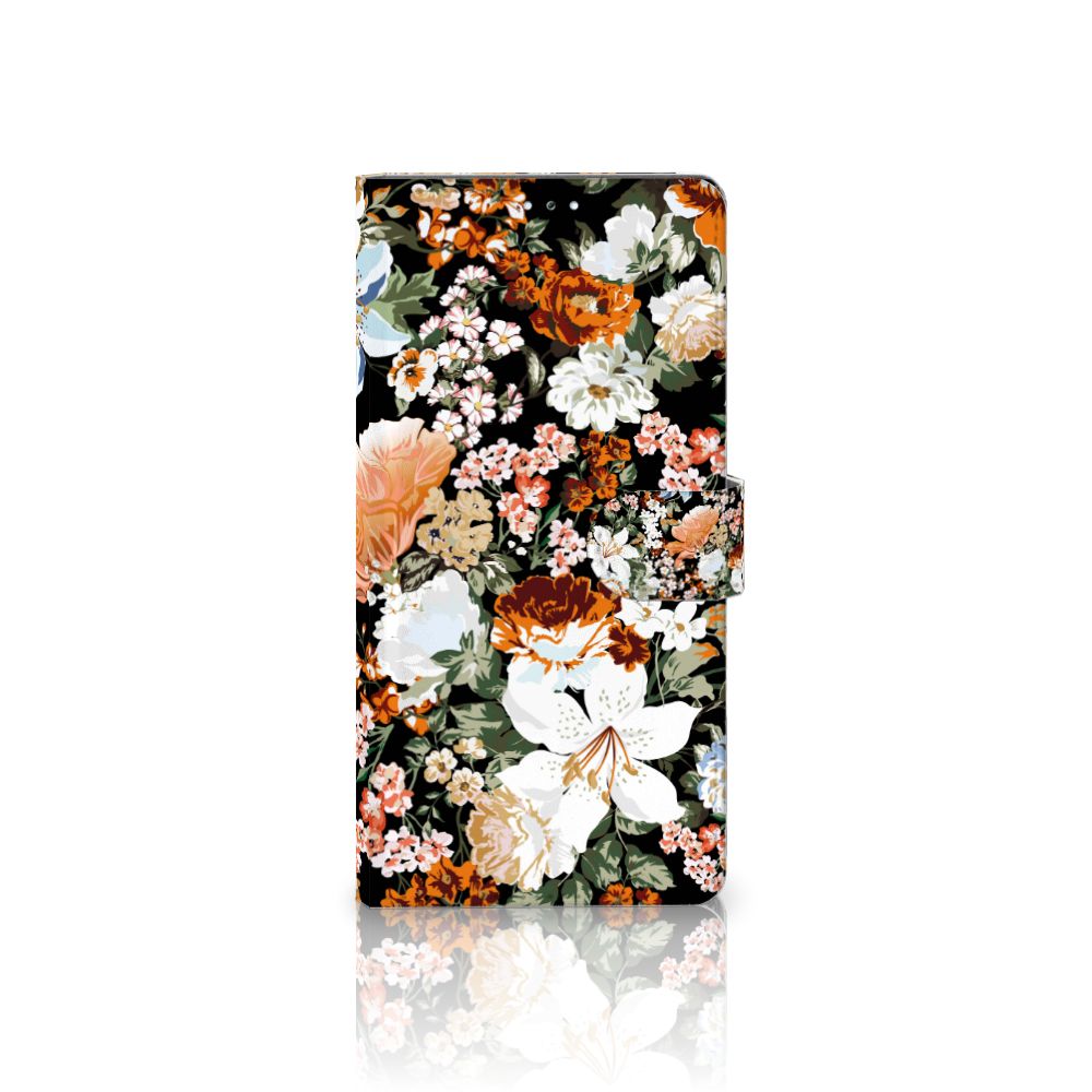 Samsung Galaxy S22 Ultra Hoesje Dark Flowers voorkant
