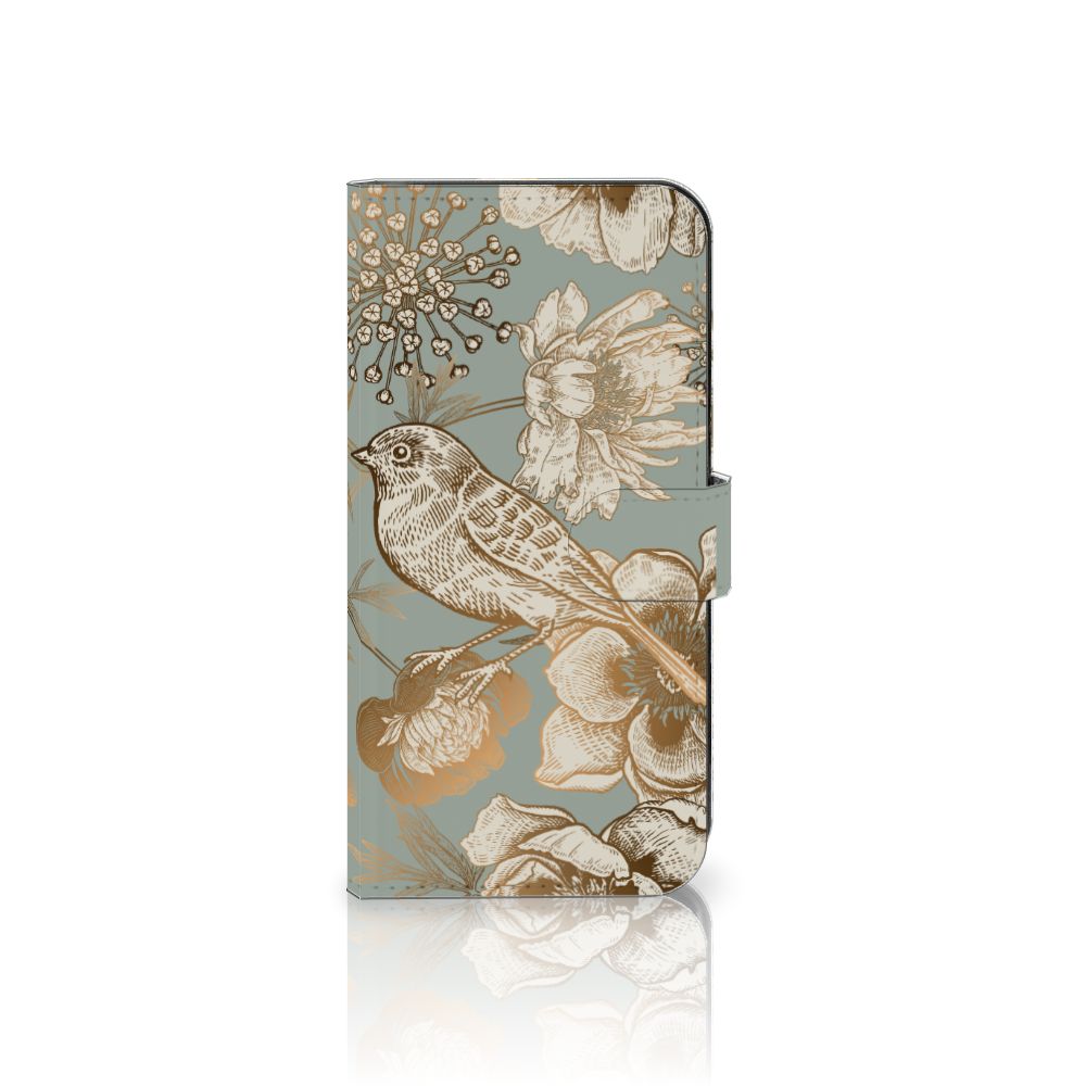 Samsung Galaxy S23 FE hoesje Vintage Bird Flowers voorkant