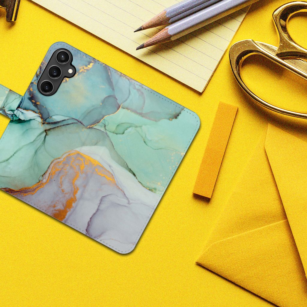 Samsung Galaxy S23 FE Hoesje Watercolor Mix design bovenaanzicht