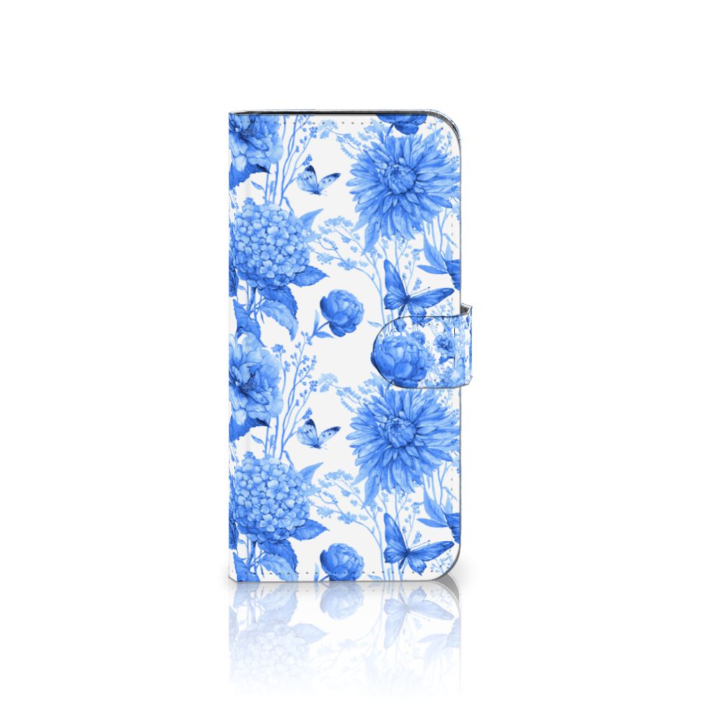 Samsung Galaxy S24 FE hoesje voor Samsung Galaxy S24 FE Flowers Blue front