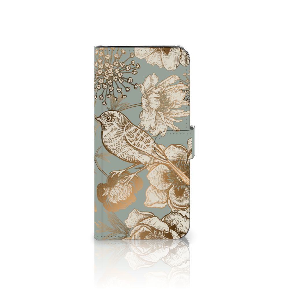 Samsung Galaxy S24 FE hoesje Vintage Bird Flowers voorzijde