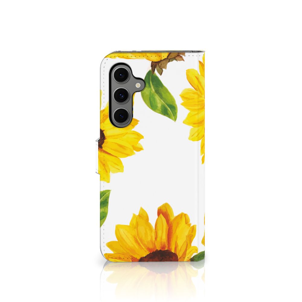 Samsung Galaxy S24 FE hoesje Zonnebloemen zijaanzicht