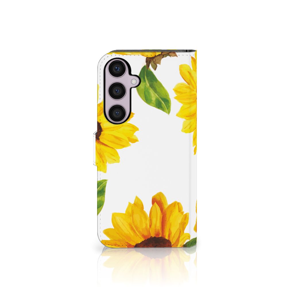 Samsung Galaxy S24 Plus Hoesje Zonnebloemen voorkant