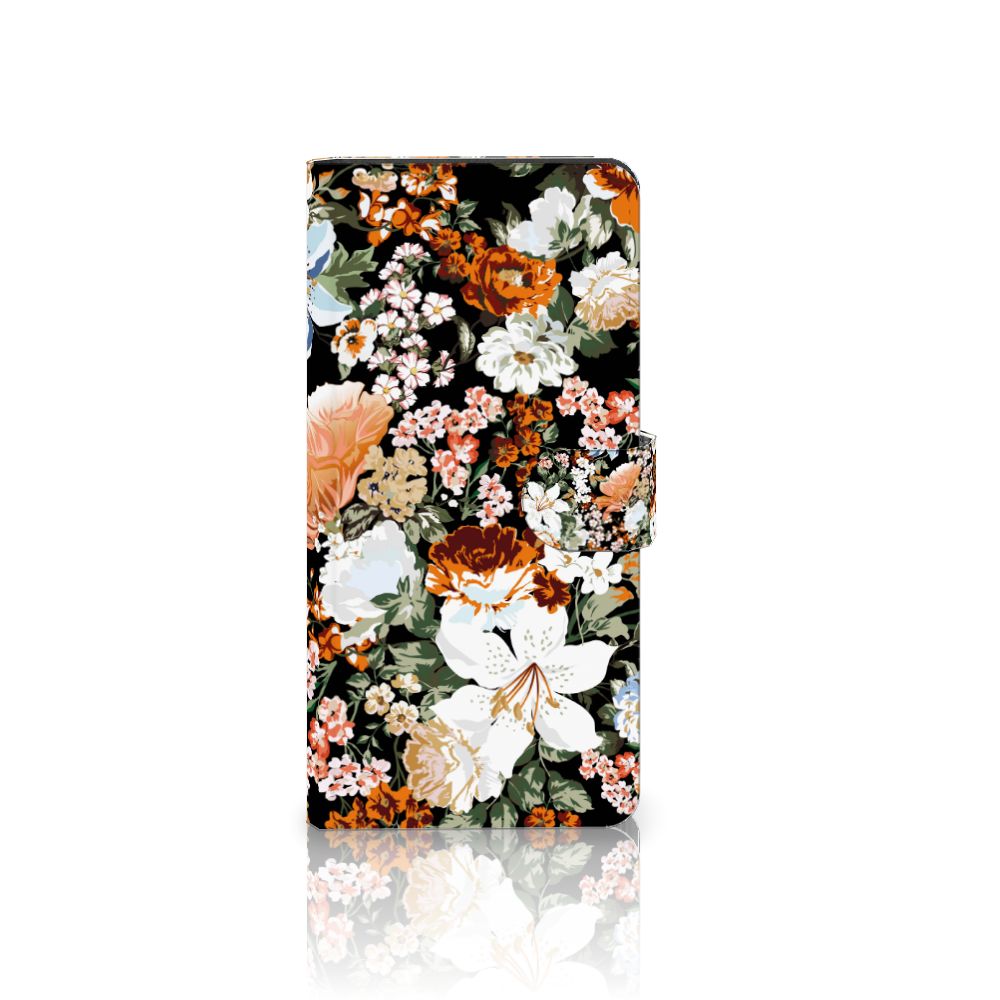 Samsung Galaxy S24 Ultra Hoesje voor Samsung Galaxy S24 Ultra Dark Flowers voorkant