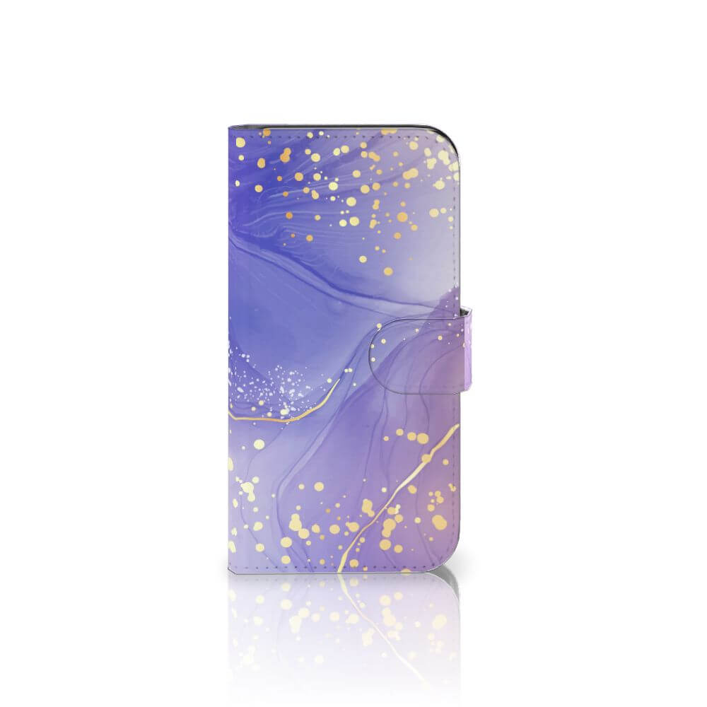 Samsung Galaxy S24 hoesje Watercolor Paars voorkant
