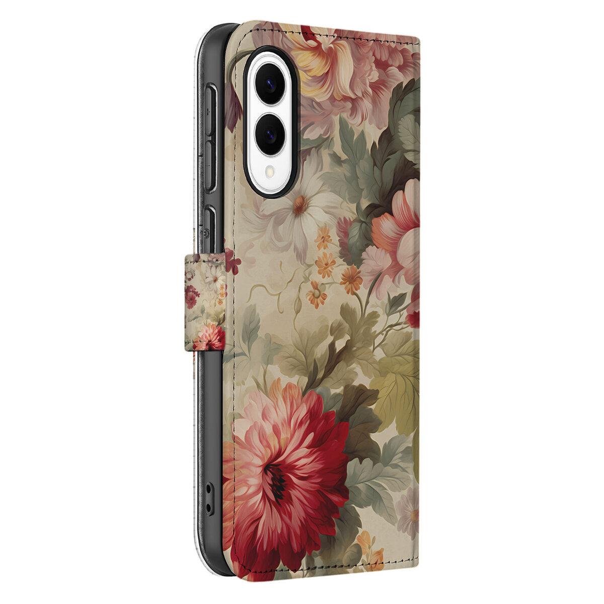 Samsung Galaxy S25 Edge Hoesje voor Samsung Galaxy S25 Edge Bloemen Zijkant