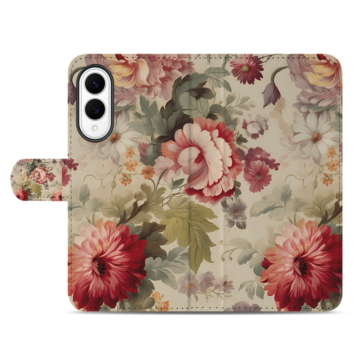 Samsung Galaxy S25 Edge Hoesje voor Samsung Galaxy S25 Edge Bloemen bloemen design voorkant