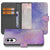 Samsung Galaxy S25 Edge hoesje Watercolor Paars voorkant binnenkant