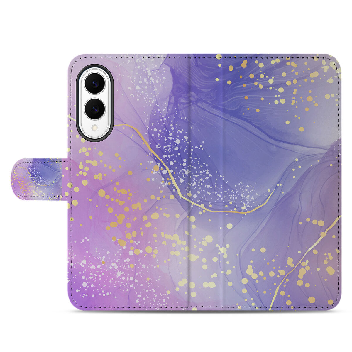 Samsung Galaxy S25 Edge hoesje Watercolor Paars voorkant