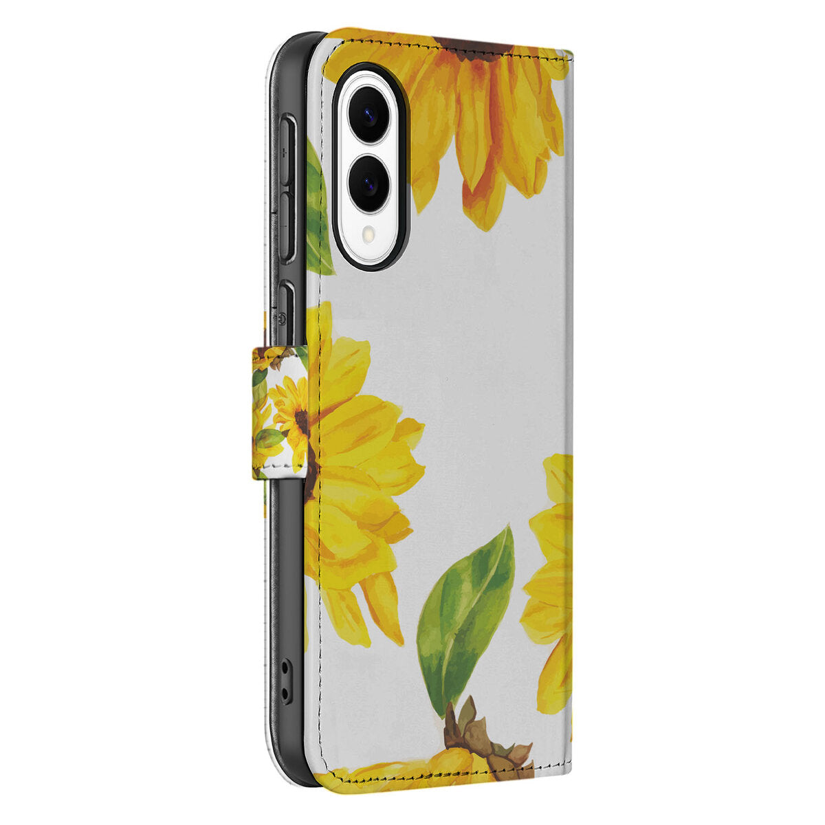 Samsung Galaxy S25 Edge Hoesje Zonnebloemen zijaanzicht