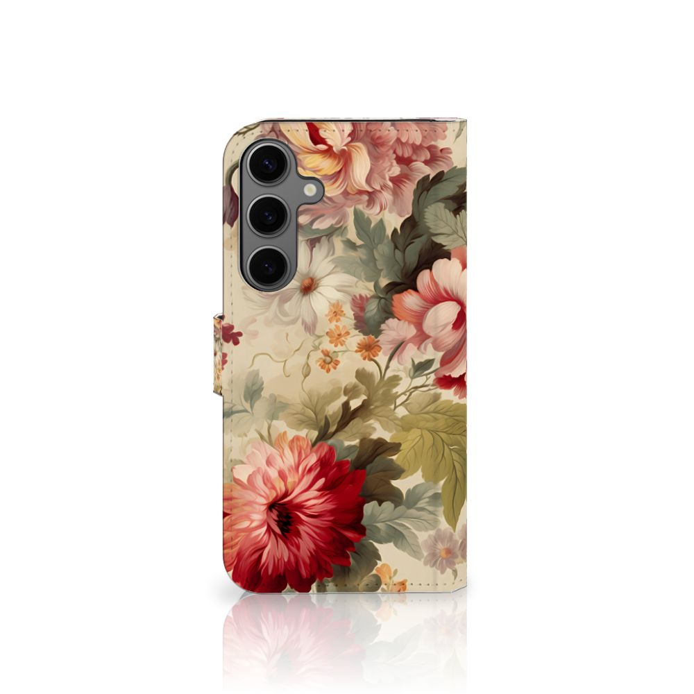 Samsung Galaxy S25 Plus Hoesje Bloemen voorkant