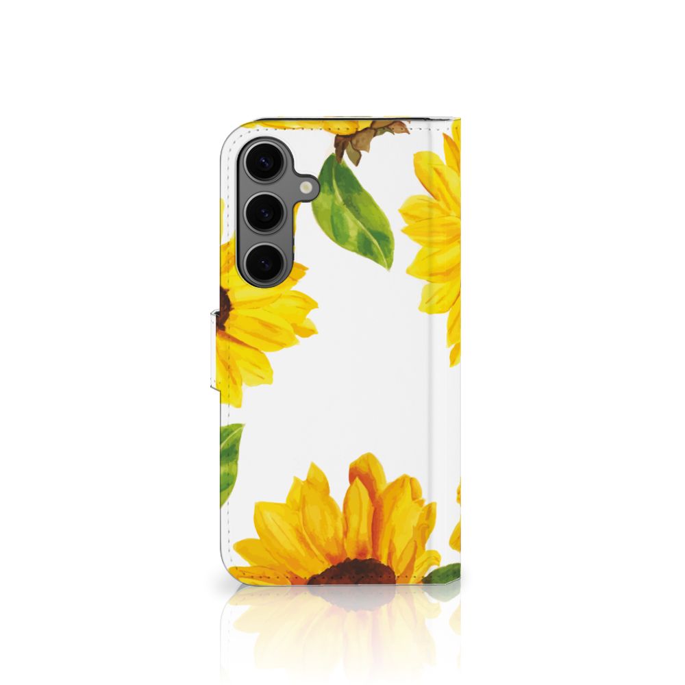 Samsung Galaxy S25 Plus Hoesje Zonnebloemen voorkant