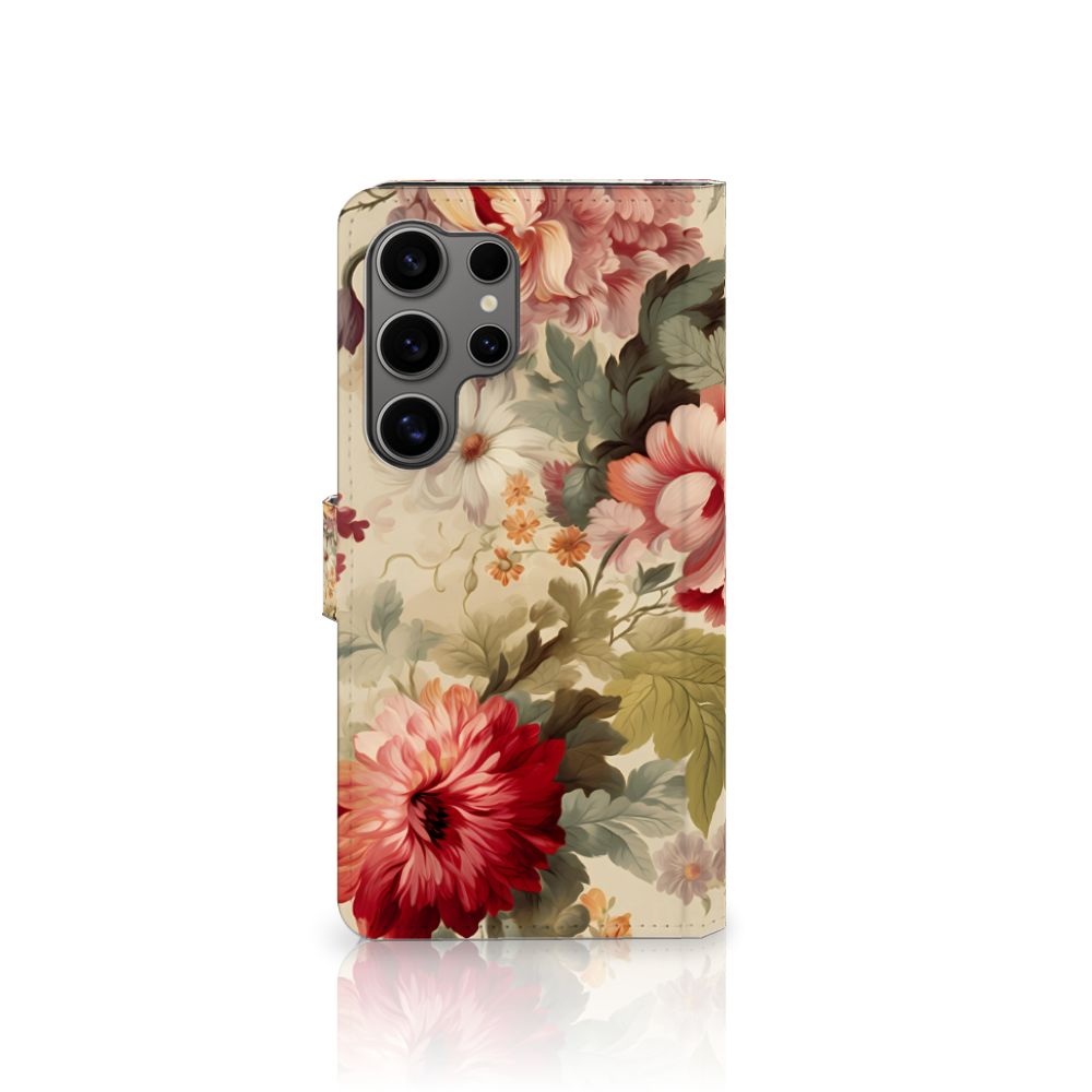Samsung Galaxy S25 Ultra Hoesje Bloemen Design voorkant