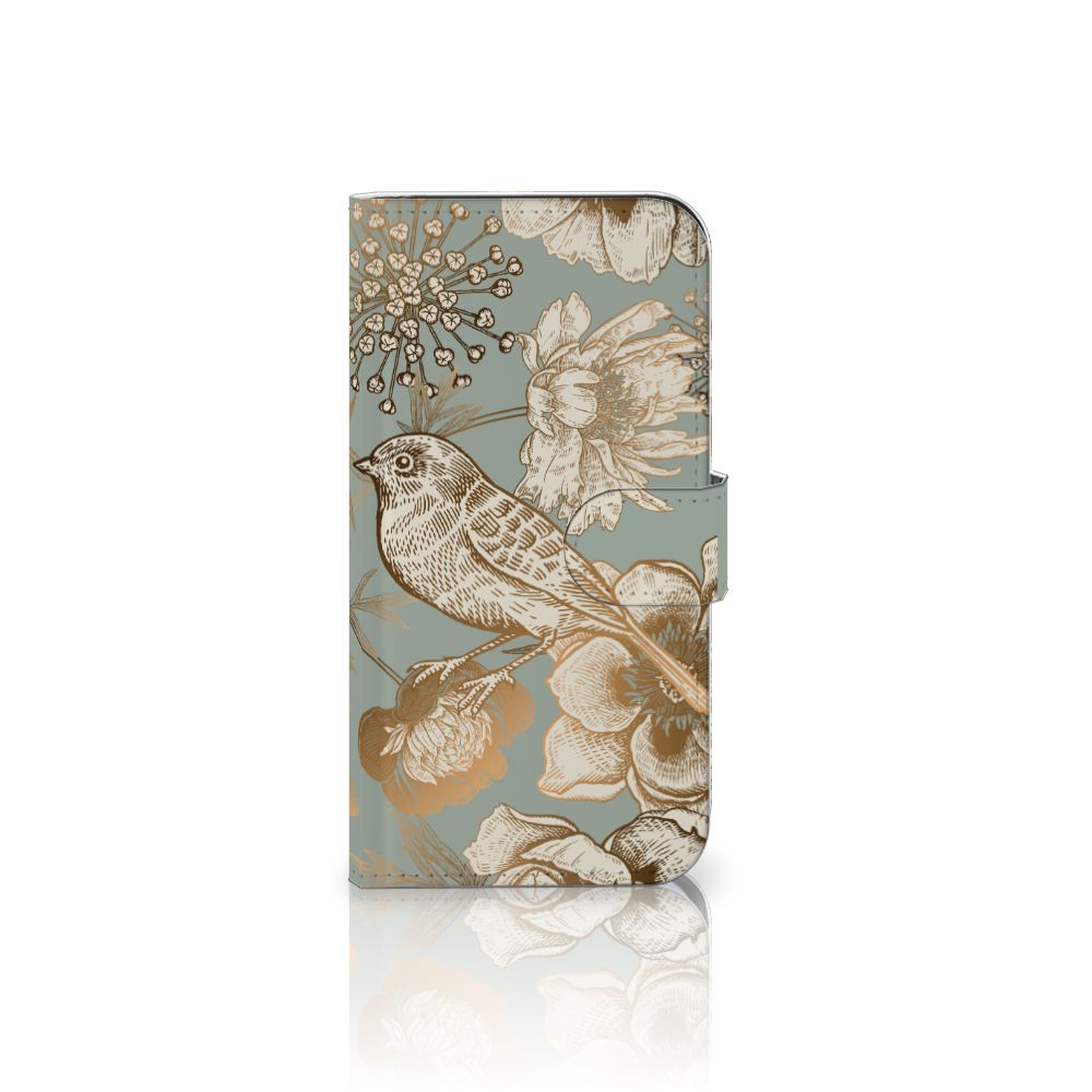 Samsung Galaxy S25 Hoesje voor Samsung Galaxy S25 Vintage Bird Flowers voorkant
