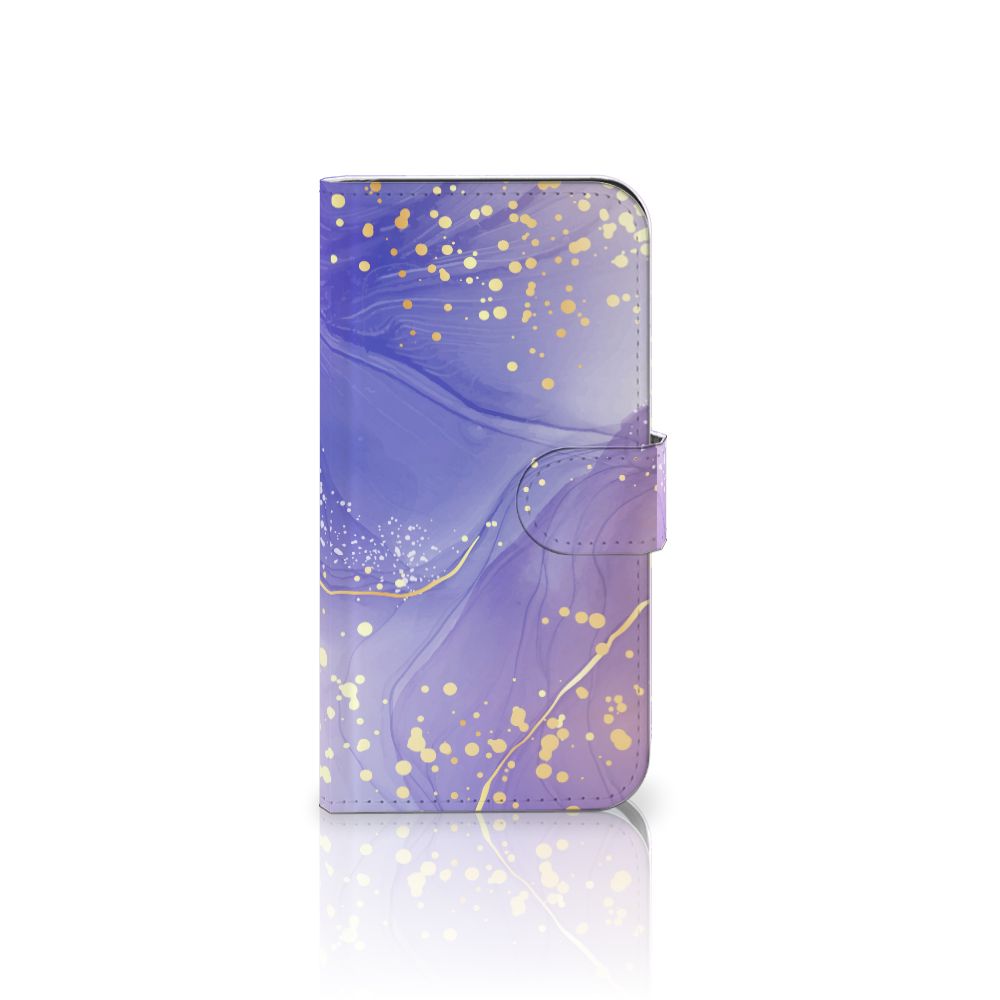 Samsung Galaxy S25 hoesje Watercolor Paars voorkant