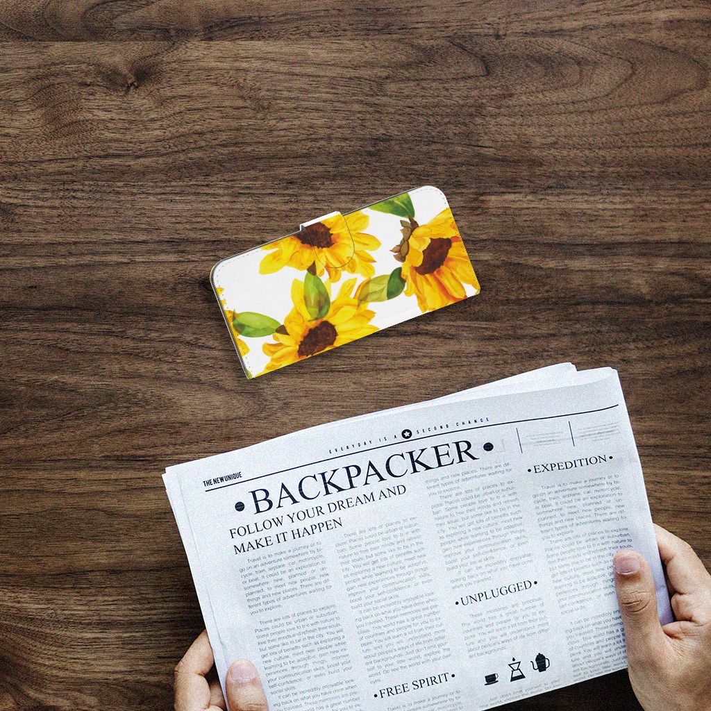 Sony Xperia 10 V hoesje Zonnebloemen bovenaanzicht