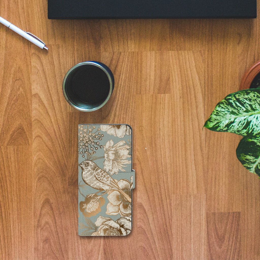 Hoesje voor Xiaomi 13 Lite Vintage Bird Flowers bovenaanzicht
