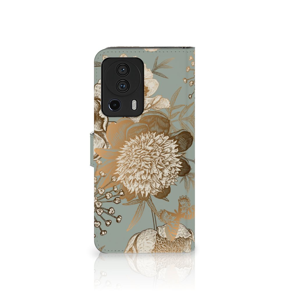 Xiaomi 13 Lite hoesje Vintage Bird Flowers voorkant