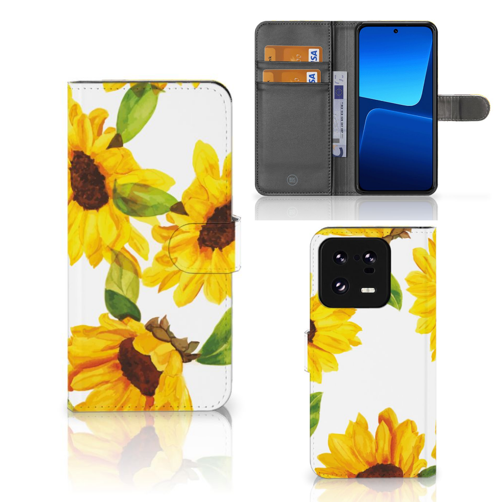 Xiaomi 13 Pro hoesje voor Xiaomi 13 Pro Zonnebloemen aanzicht