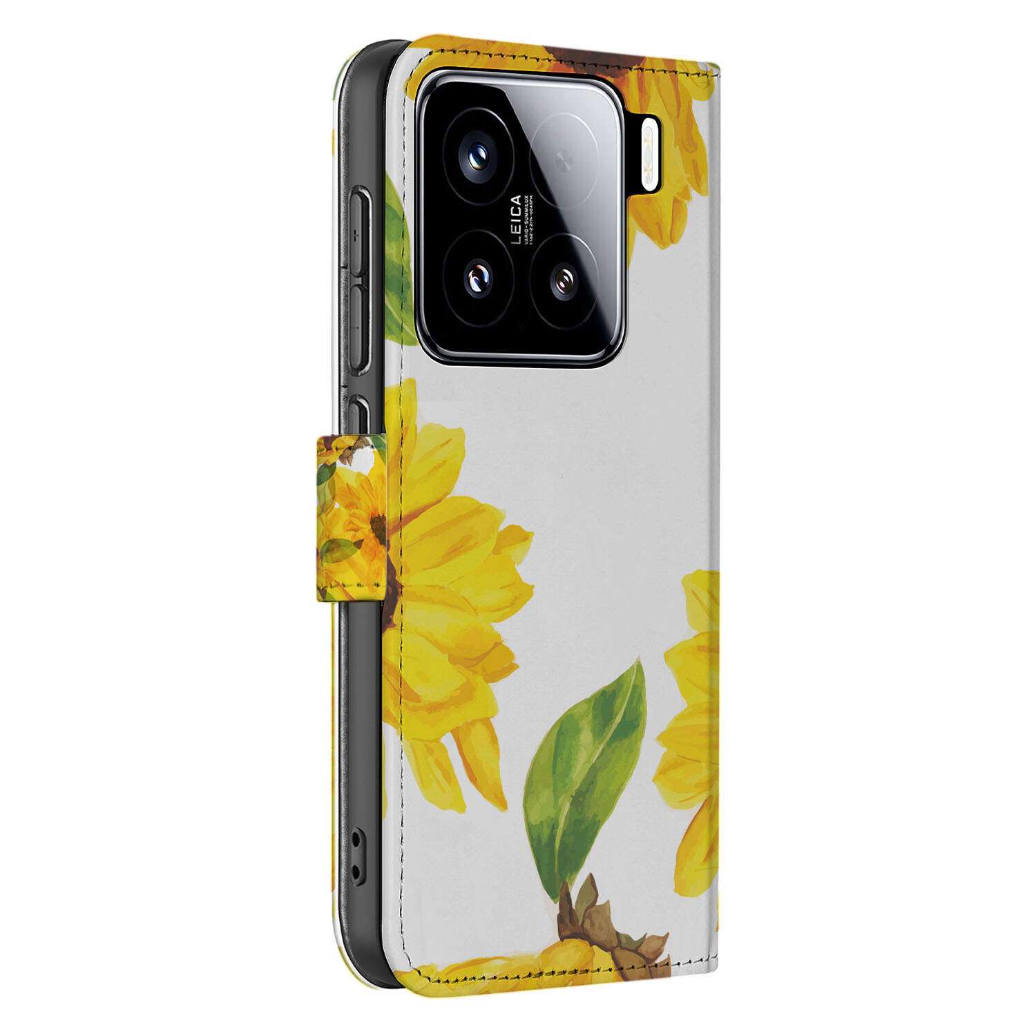 Xiaomi 15 hoesje voor Xiaomi 15 Zonnebloemen design aanzicht