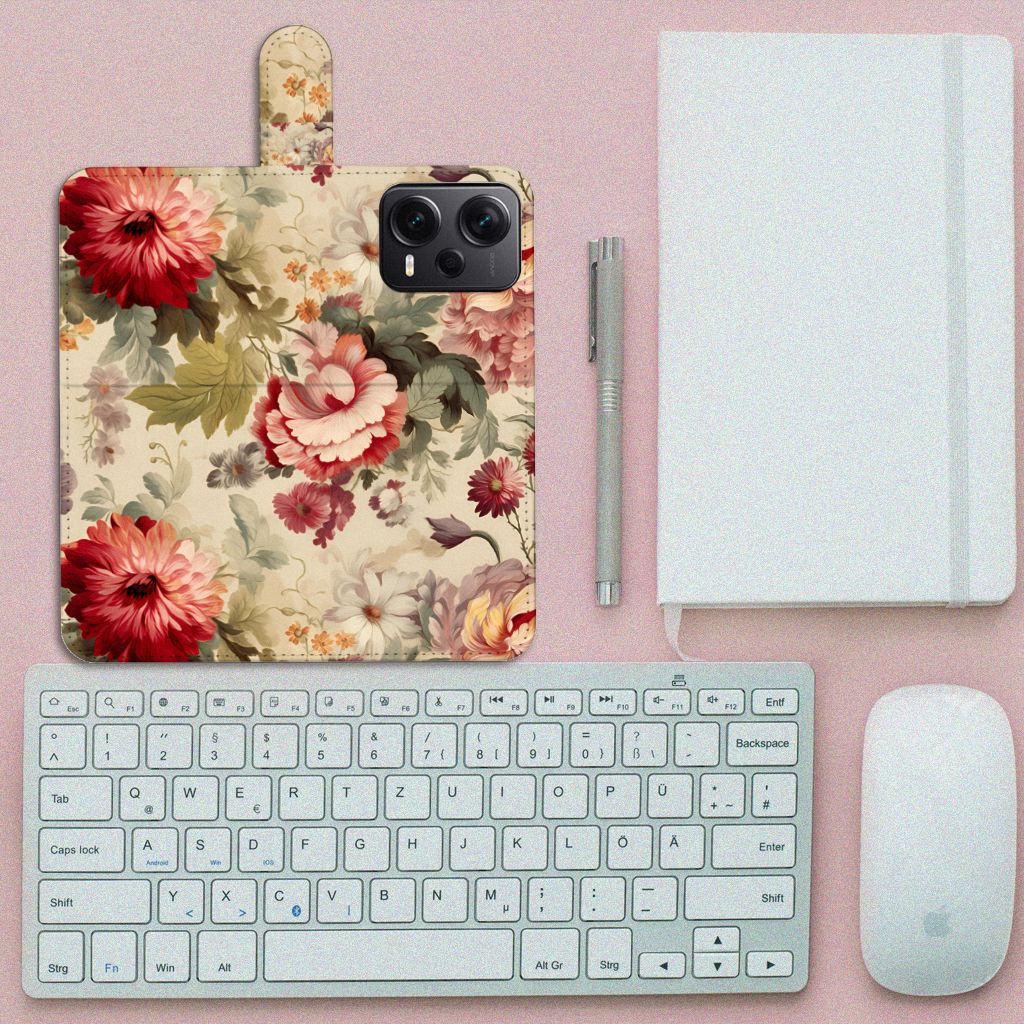 Hoesje voor Xiaomi Poco X5 Pro | Note 12 Pro 5G Bloemen bloemen design bovenaanzicht