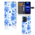 Hoesje voor Xiaomi Poco X5 Pro | Note 12 Pro 5G Flowers Blue portefeuille blauwe bloemen aanzicht