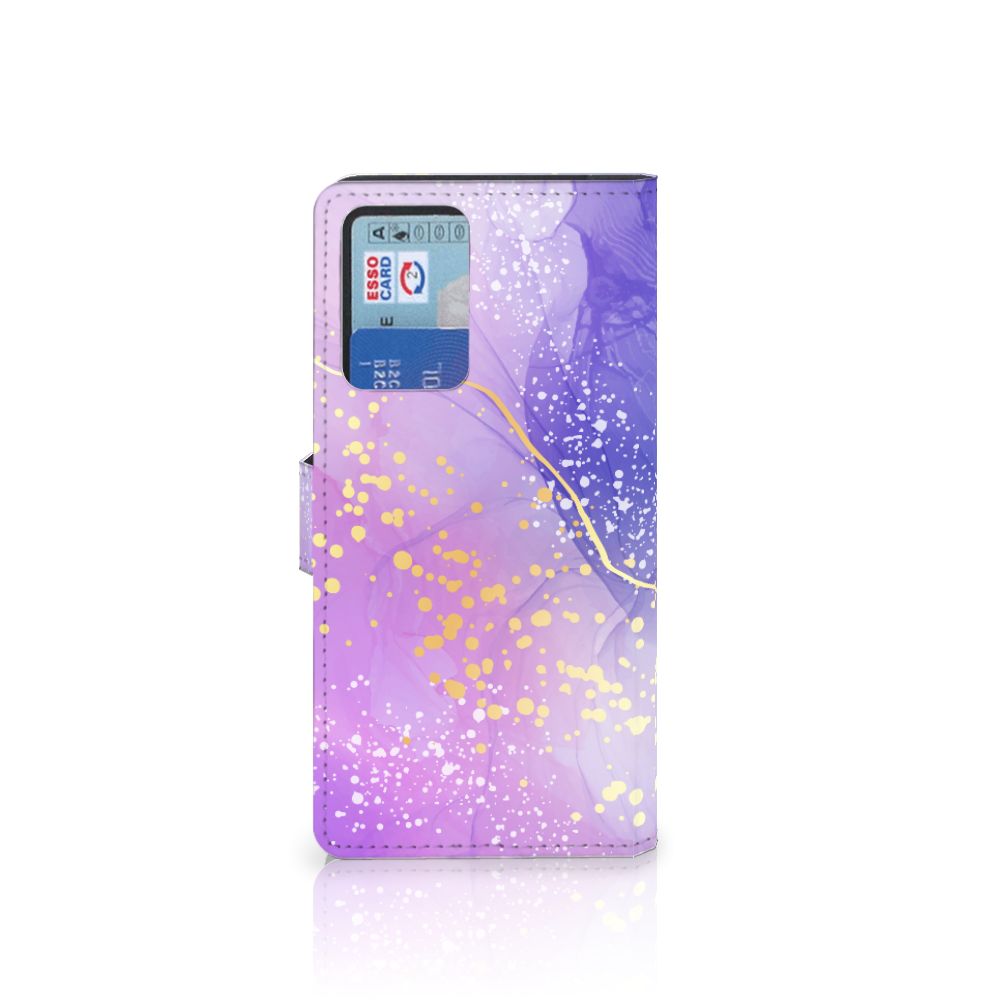 Xiaomi Redmi Note 10 Pro hoesje Watercolor Paars voorkant