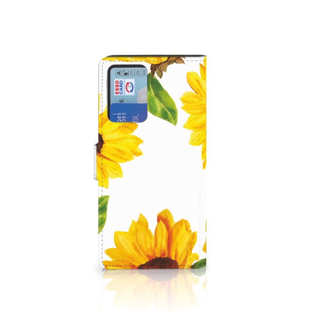 Hoesje voor Xiaomi Redmi Note 10 Pro Zonnebloemen design voorkant