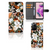 Hoesje voor Xiaomi Redmi Note 12S Dark Flowers hoesje bloemen ontwerp voorkant zijkant binnenkant