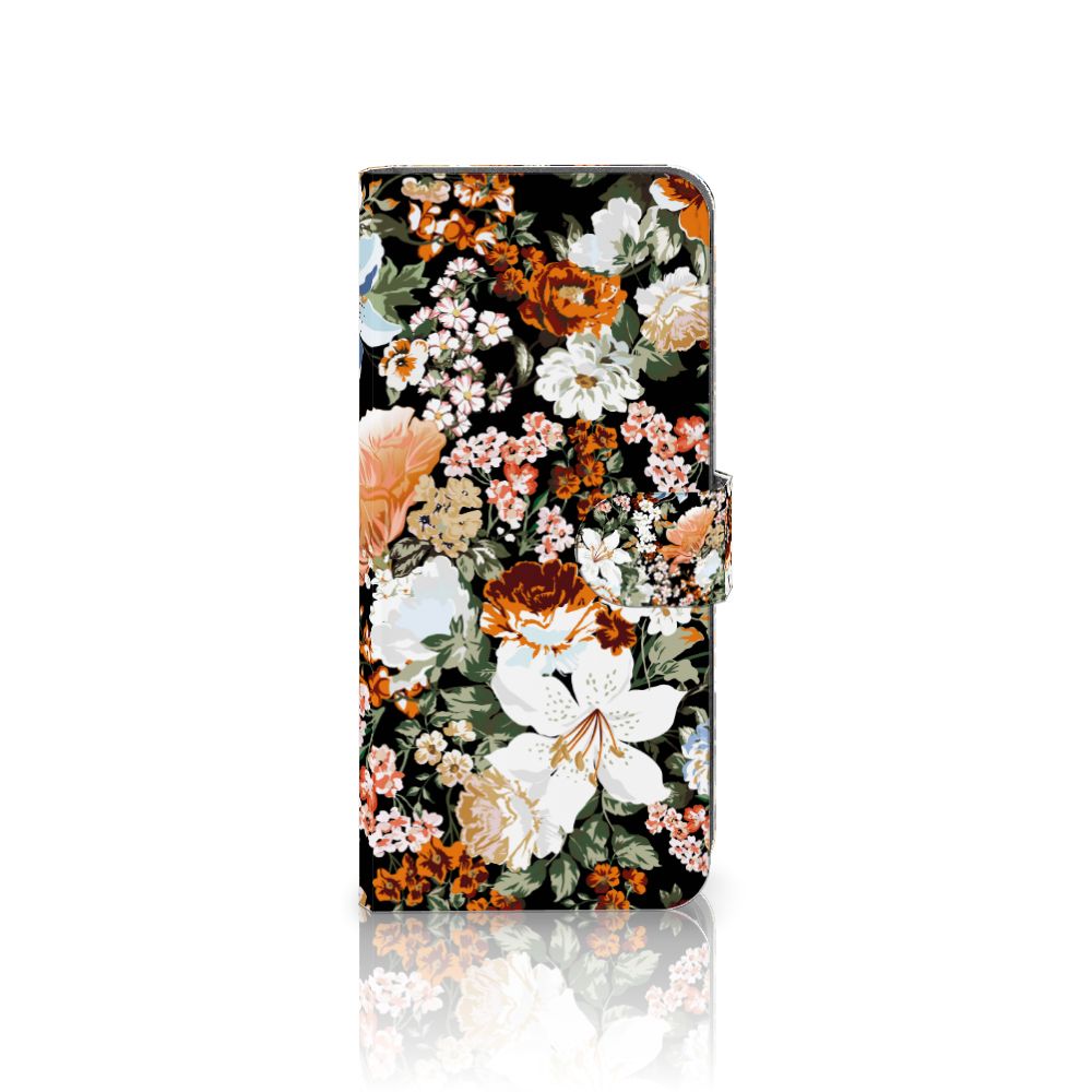 Xiaomi Redmi Note 12S hoesje Dark Flowers voorkant