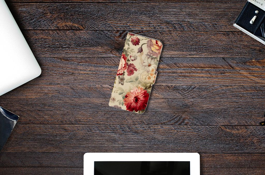 Xiaomi Redmi Note 13 Pro Plus Hoesje voor Xiaomi Redmi Note 13 Pro Plus Bloemen bovenaanzicht