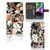 Hoesje voor iPhone 15 Dark Flowers met kleurrijke bloemenprint, ideaal voor het beschermen van je telefoon.