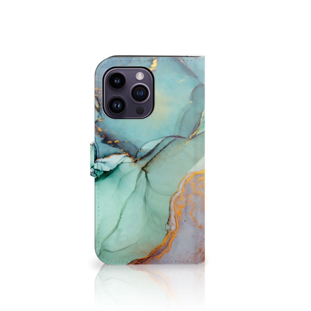 Hoesje voor iPhone 15 Pro Max Watercolor Mix met een schitterend marmeren design 🌊