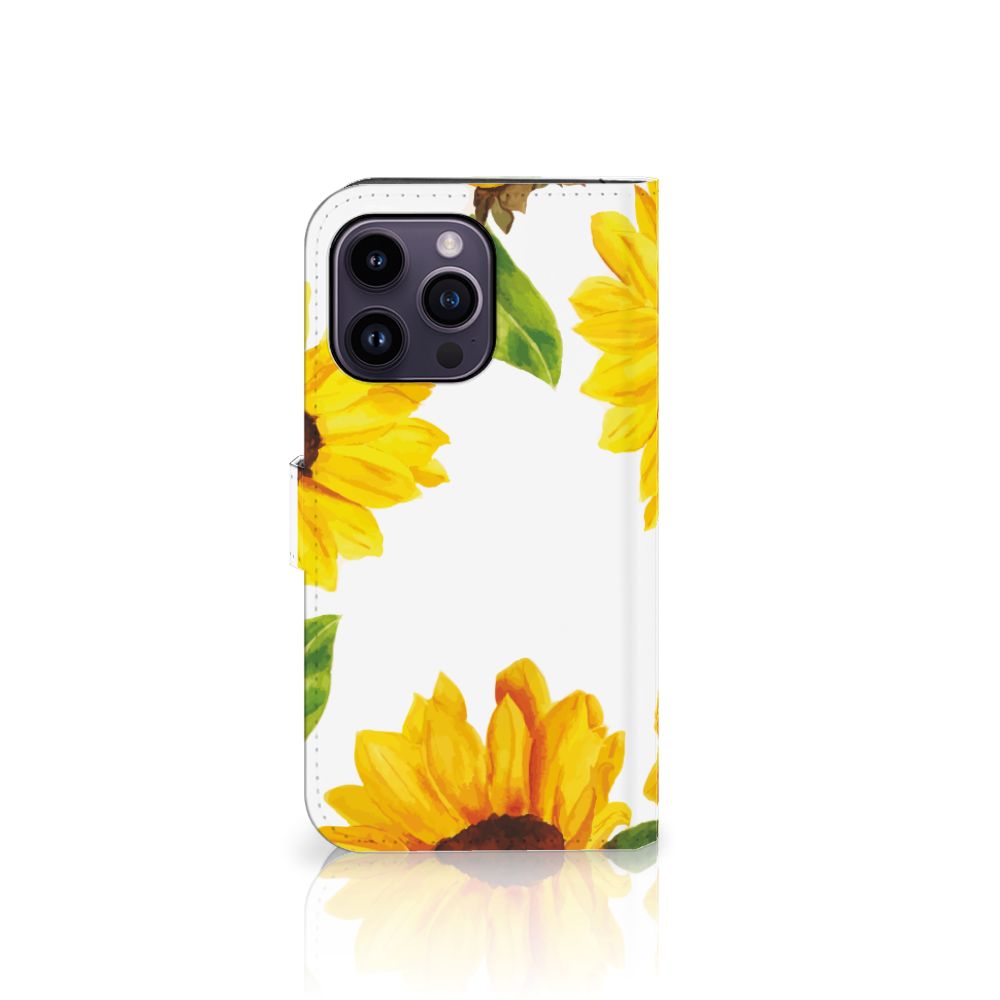 Hoesje voor iPhone 15 Pro Max Zonnebloemen met een prachtig zonnebloemen design 🌻.