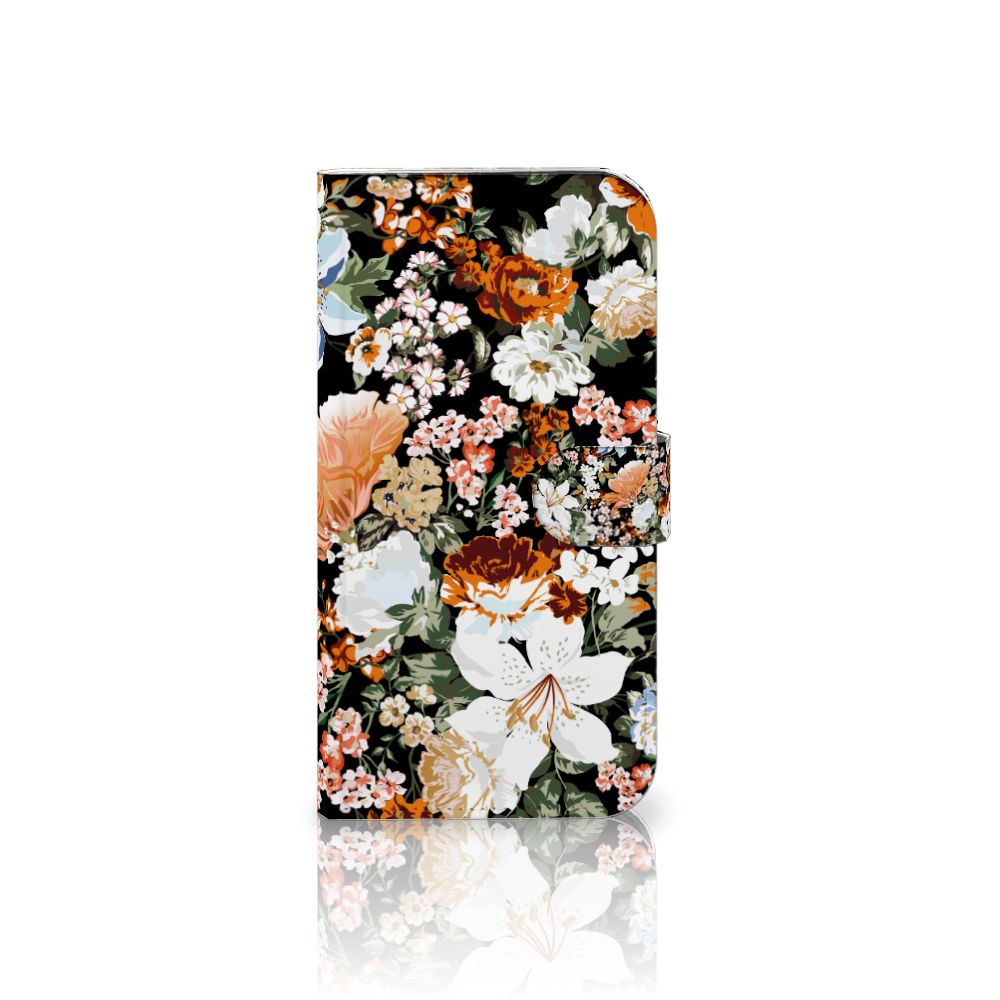 Apple iPhone 16 Plus hoesje Dark Flowers voorkant