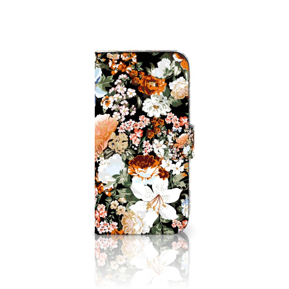 iPhone 16 Pro hoesje Dark Flowers bloemen vooraanzicht