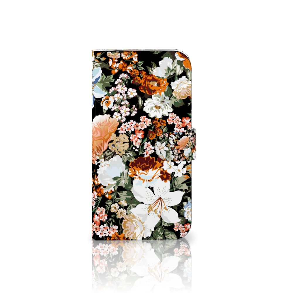 Hoesje voor iPhone 16 Pro Max Dark Flowers bloemen design voorzijde