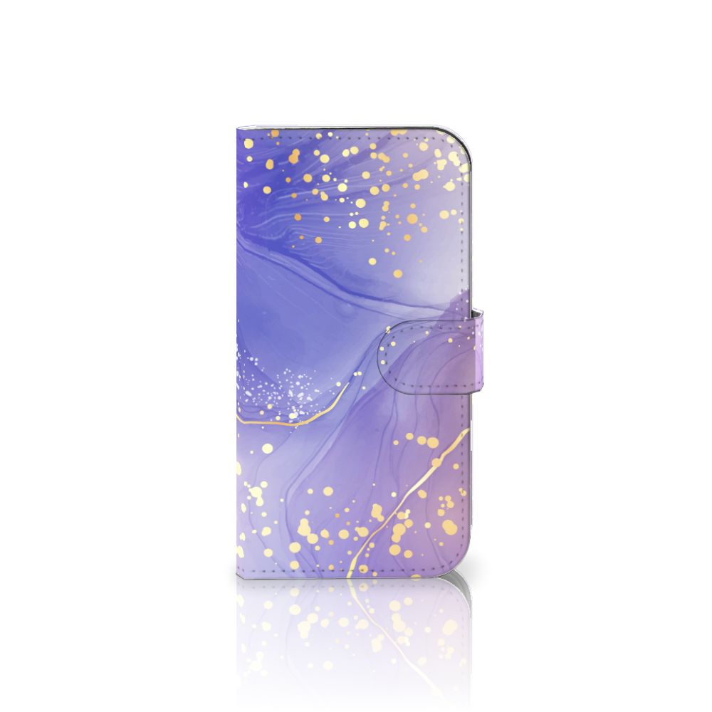 Hoesje voor iPhone 16 Watercolor Paars hoesje watercolor paars voorkant