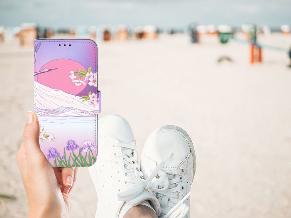 Honor 10 Lite Telefoonhoesje met Pasjes Bird Flying in hand, kleurrijk design en uitstekende bescherming ✨.