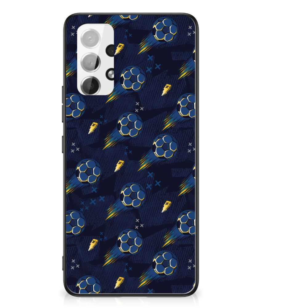 Houten Print Telefoonhoesje voor Samsung Galaxy A53 Wooden Cubes B2C Telecom
