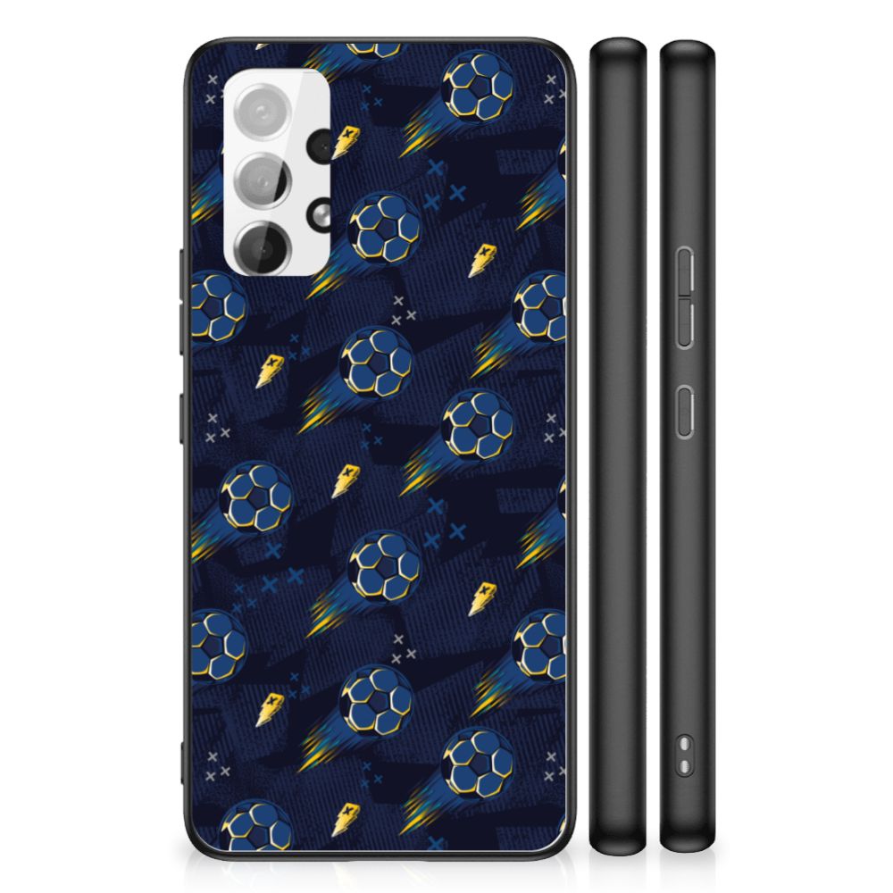 Houten Print Telefoonhoesje voor Samsung Galaxy A53 Wooden Cubes B2C Telecom